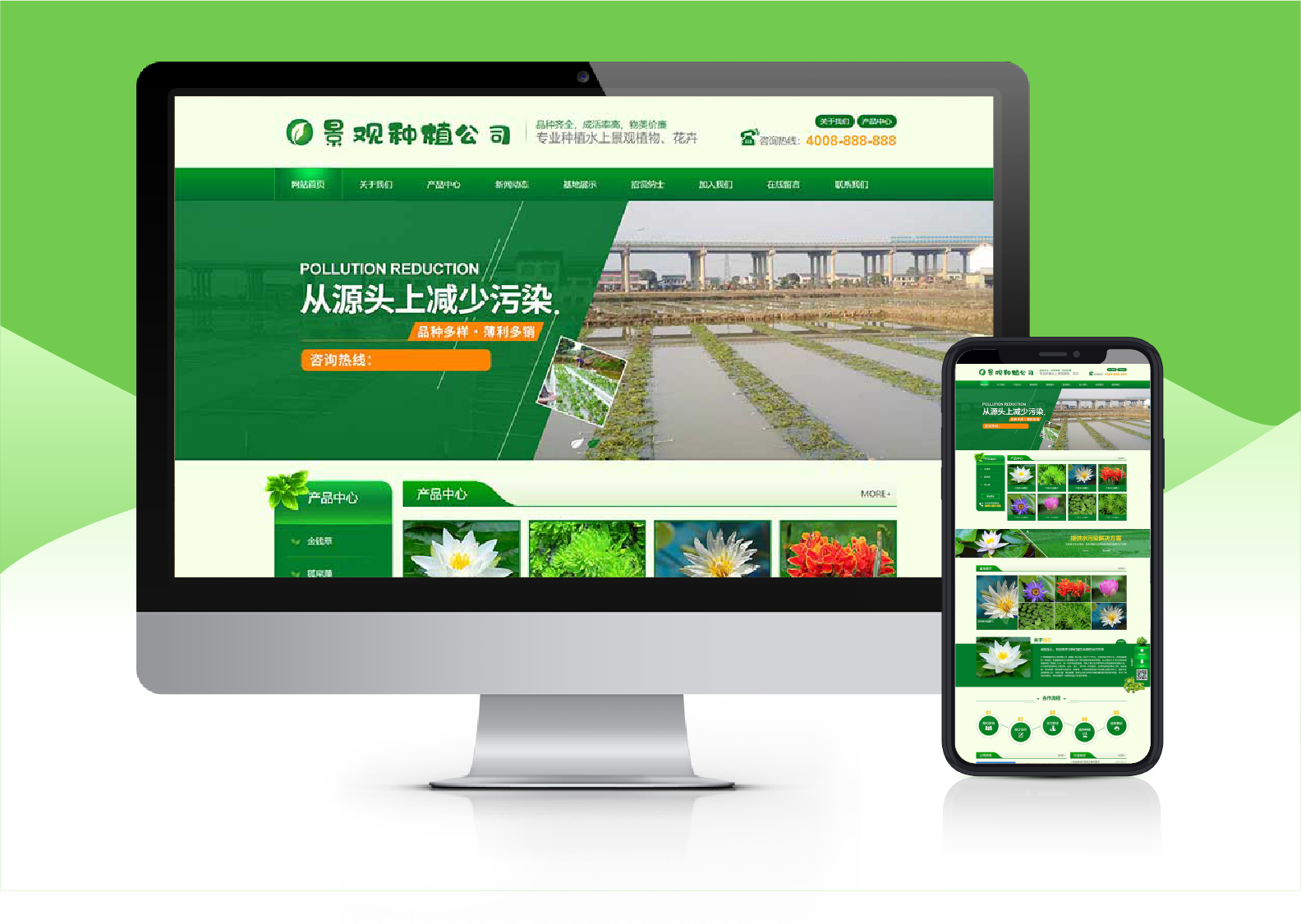 綠色景觀樹(shù)木種植